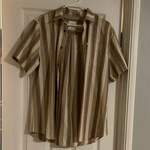Men's Striped Short Sleeve Shirt